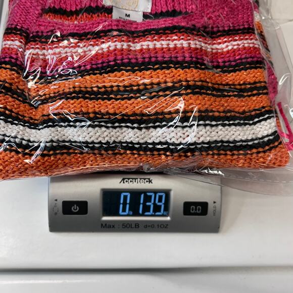 Ruby Rd. Favorites Women’s Open Weave Pullover Sweater with Fringe, size M - Picture 8 of 8